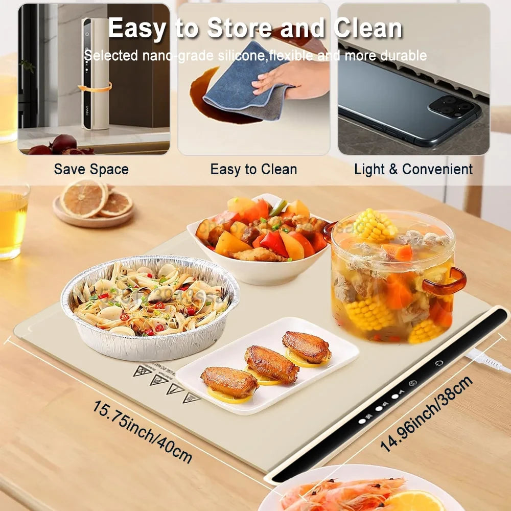 Foldable Silicone Food Warming Mat