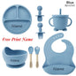 Personalized Silicone Baby Feeding Set