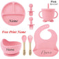 Personalized Silicone Baby Feeding Set