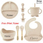 Personalized Silicone Baby Feeding Set