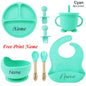 Personalized Silicone Baby Feeding Set
