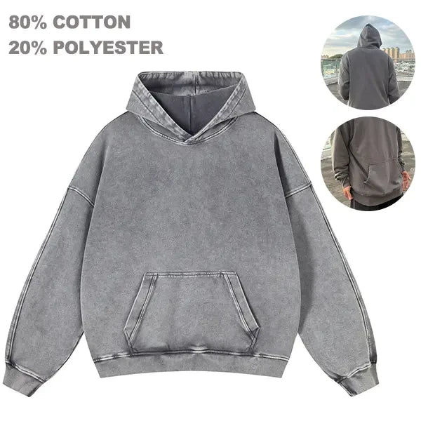 Vintage Heavy Cotton Oversized Hoodie