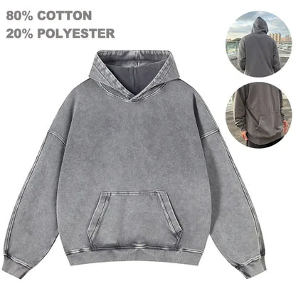 Vintage Heavy Cotton Oversized Hoodie