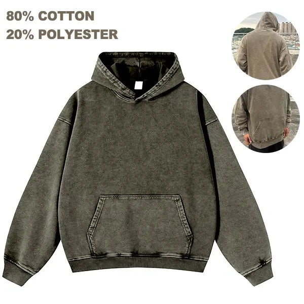 Vintage Heavy Cotton Oversized Hoodie