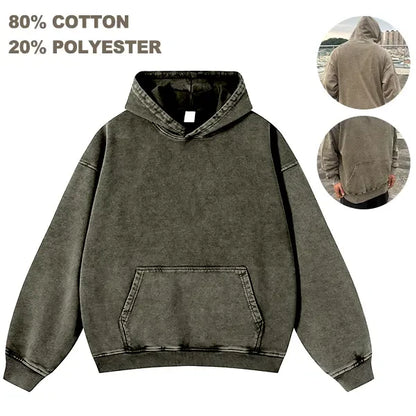 Vintage Heavy Cotton Oversized Hoodie