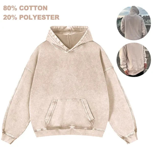 Vintage Heavy Cotton Oversized Hoodie