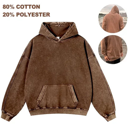 Vintage Heavy Cotton Oversized Hoodie
