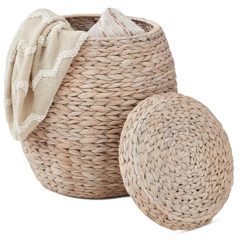 Vintage Hyacinth Storage Basket