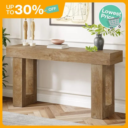 Natural Wooden Console Table
