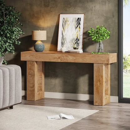 Natural Wooden Console Table