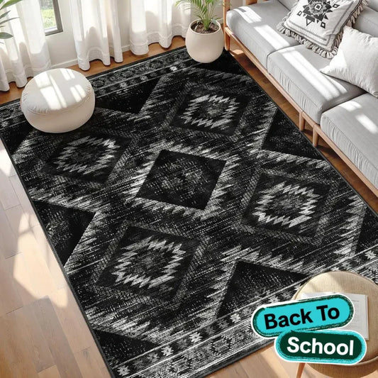 BESTSWEETIE Washable Boho Area Rug