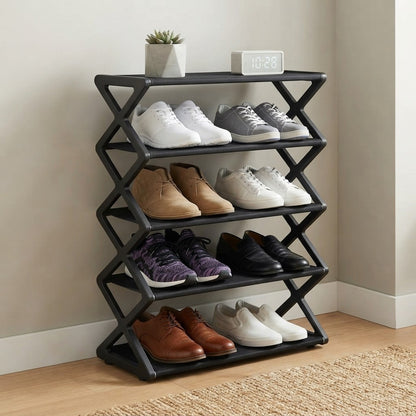 Foldable Metal Shoe Storage Rack