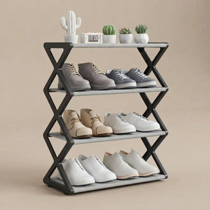 Foldable Metal Shoe Storage Rack