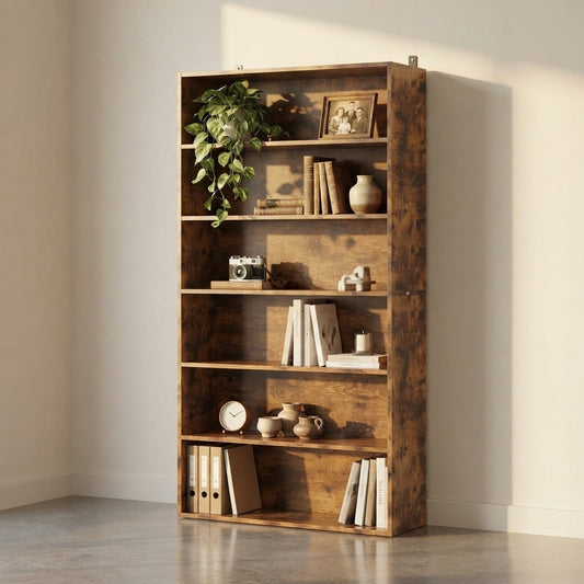 Wooden Tiered Storage Bookcase