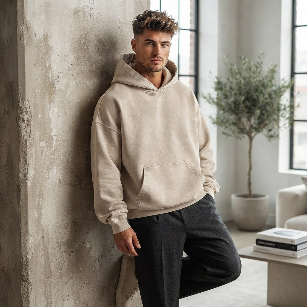 Vintage Heavy Cotton Oversized Hoodie