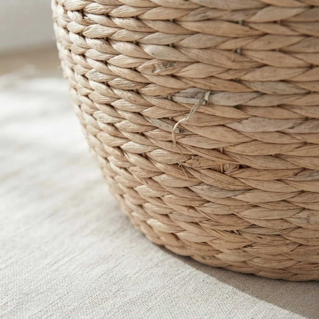 Vintage Hyacinth Storage Basket