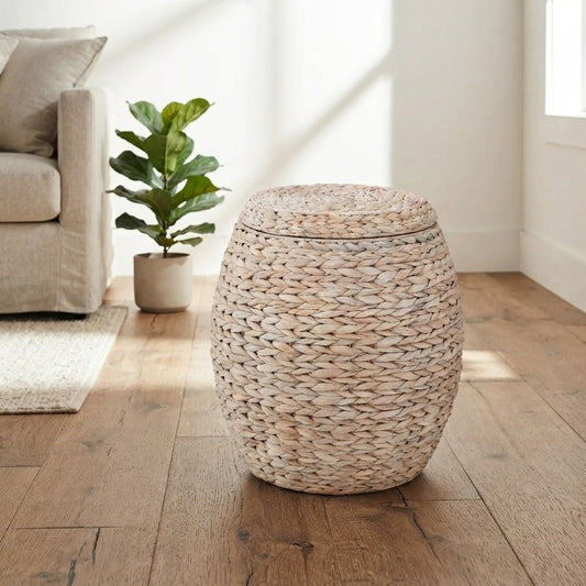Vintage Hyacinth Storage Basket