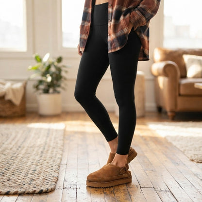 Genuine Suede Platform Clogs
