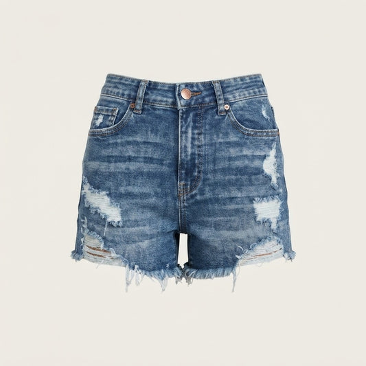 Slim Fit Denim Shorts